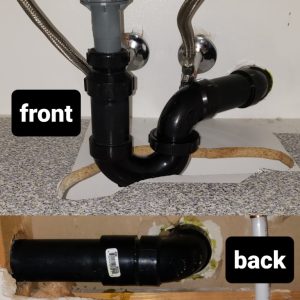 Sink Drain Front Back