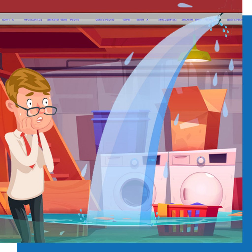 Polybutylene pipe burst