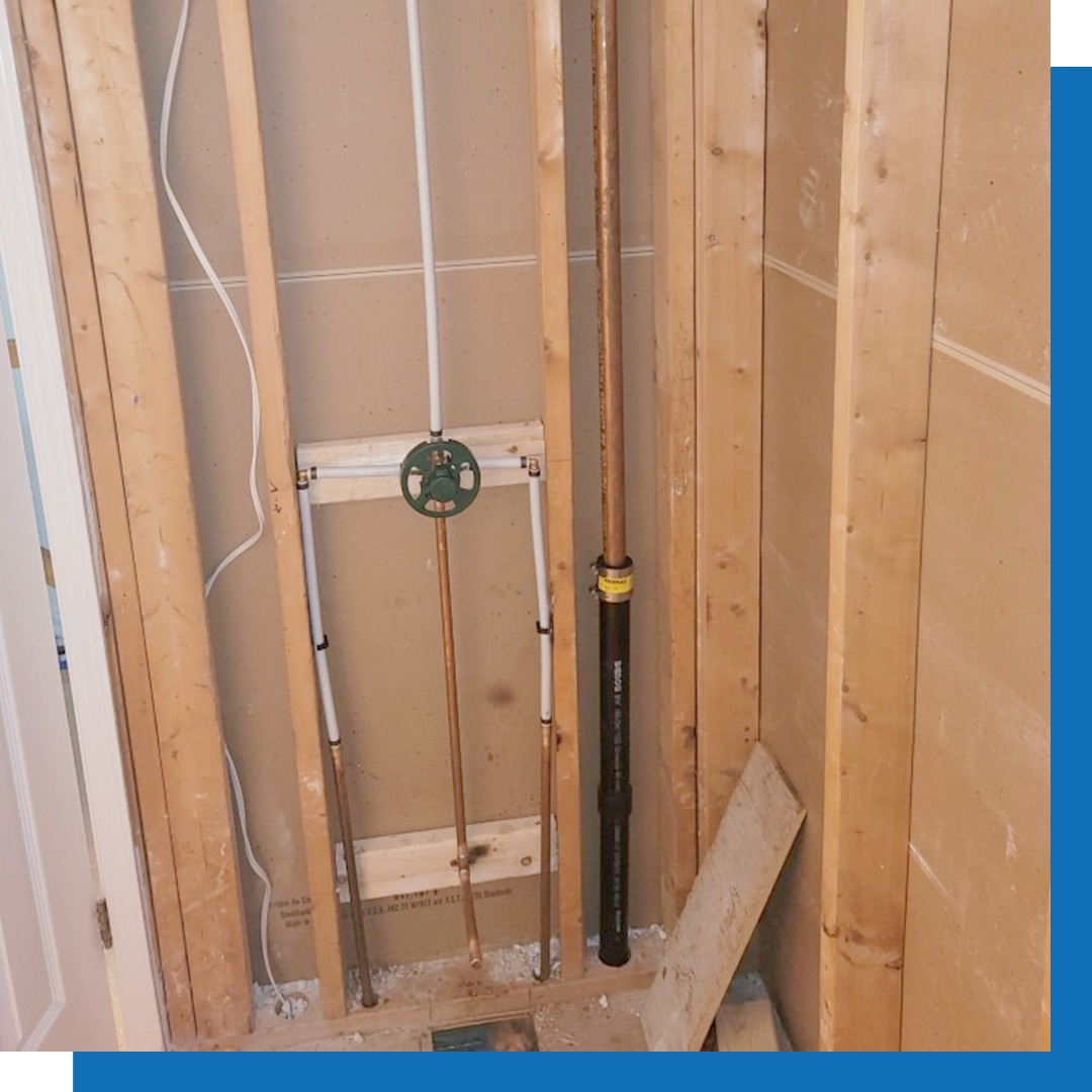 plumbing rough in burlington
