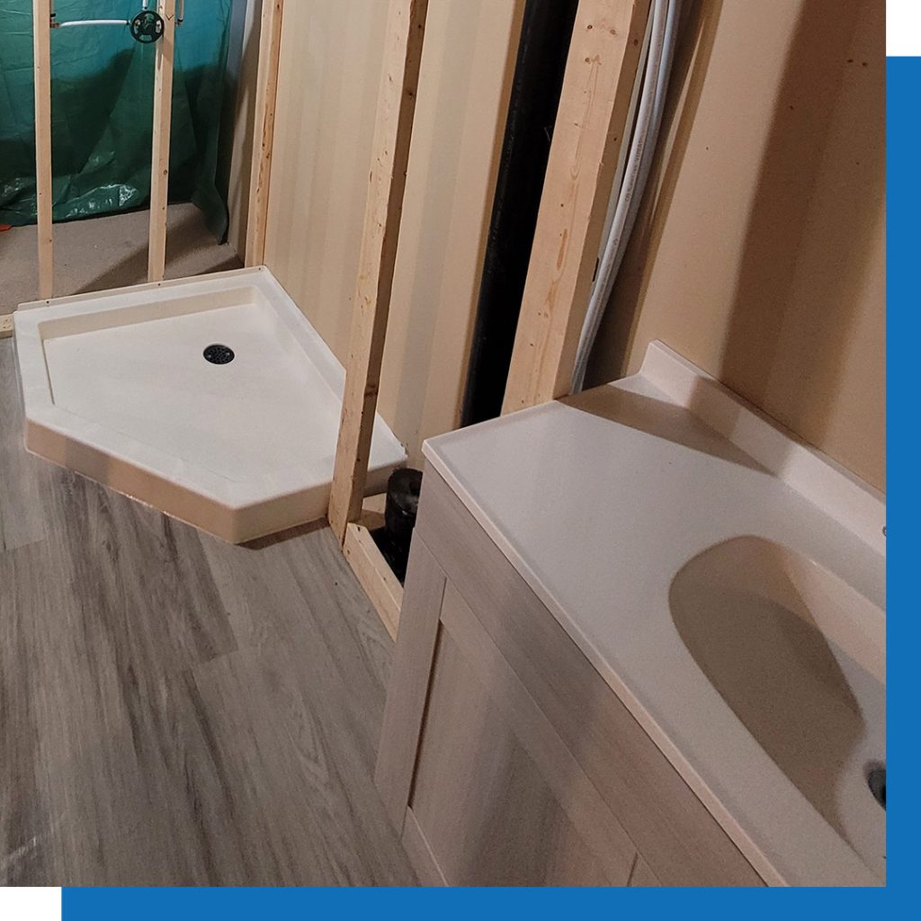 bathroom plumbing layout