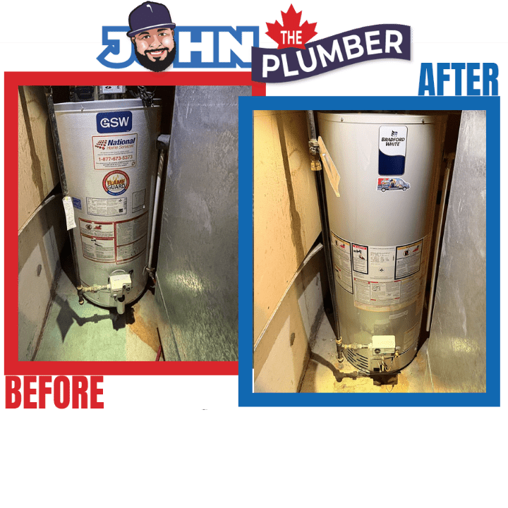 50-Gallon Natural Draft Hot Water Tank Replacement in Gloucester