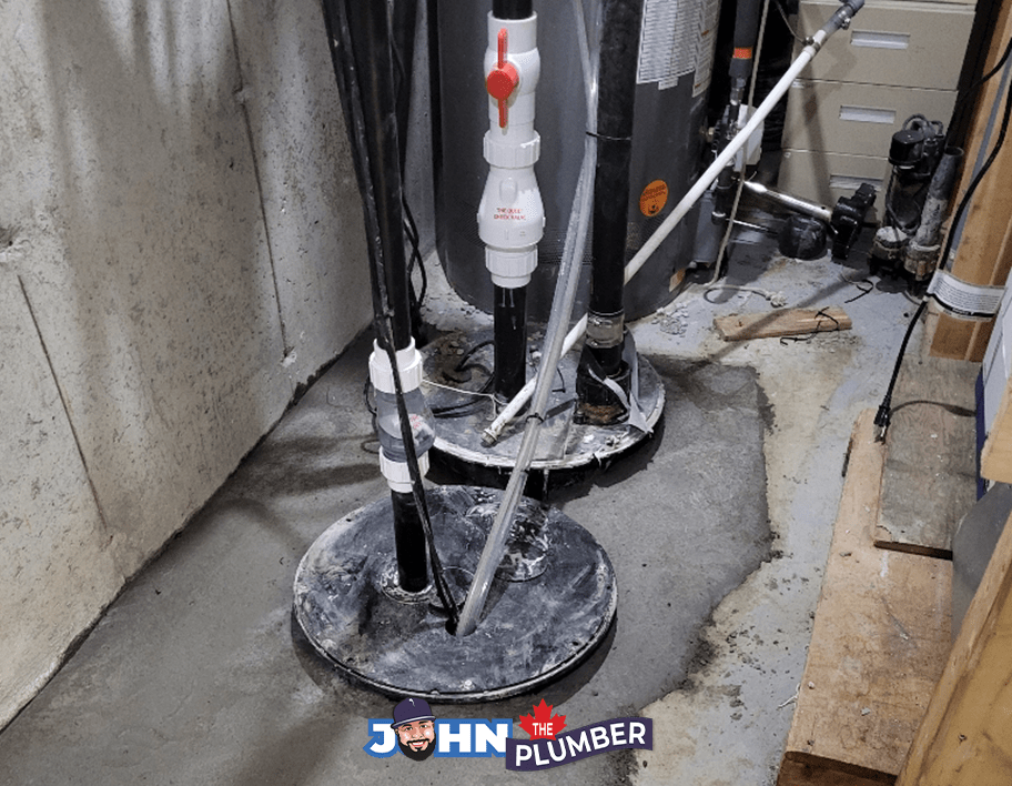 Backup sump pump system installed in an Ottawa home