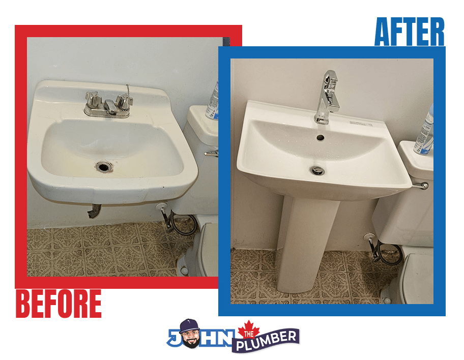 Bathroom faucet installation in Vaughan