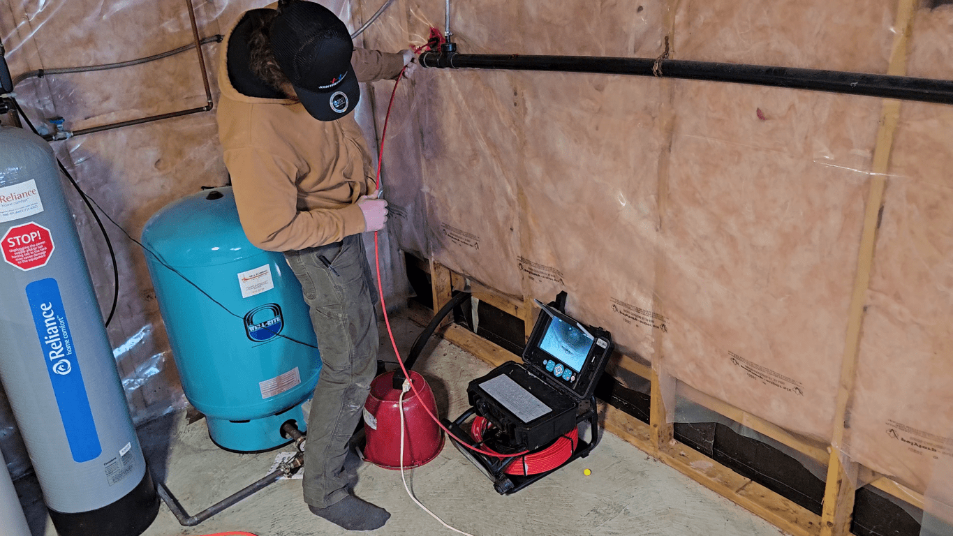 Drain and sewer camera investigation performed by an Ottawa plumber