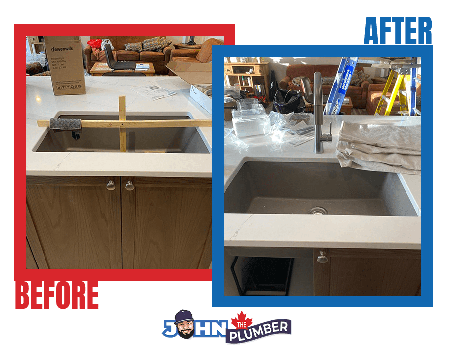 Professional kitchen faucet installation in Ottawa