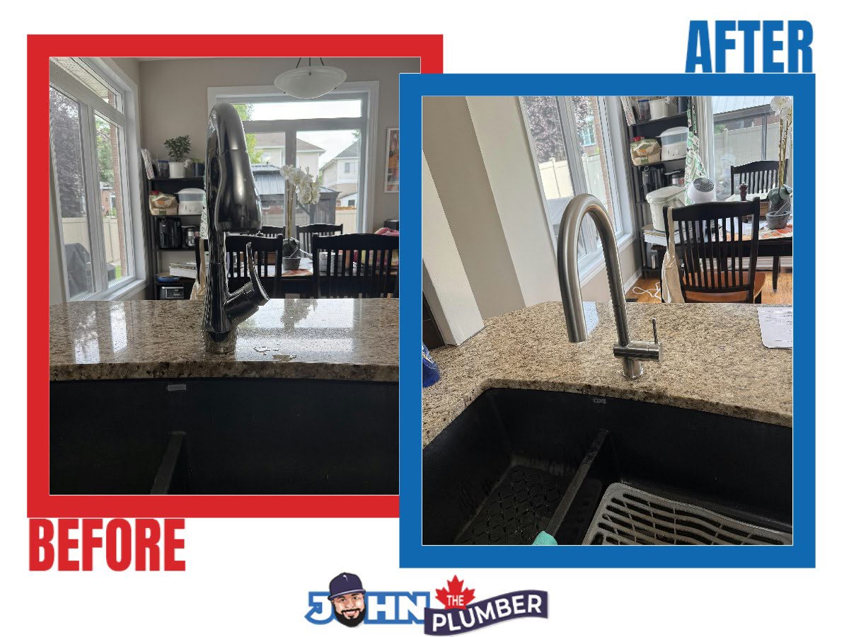 Kitchen faucet replacement in Eastmount