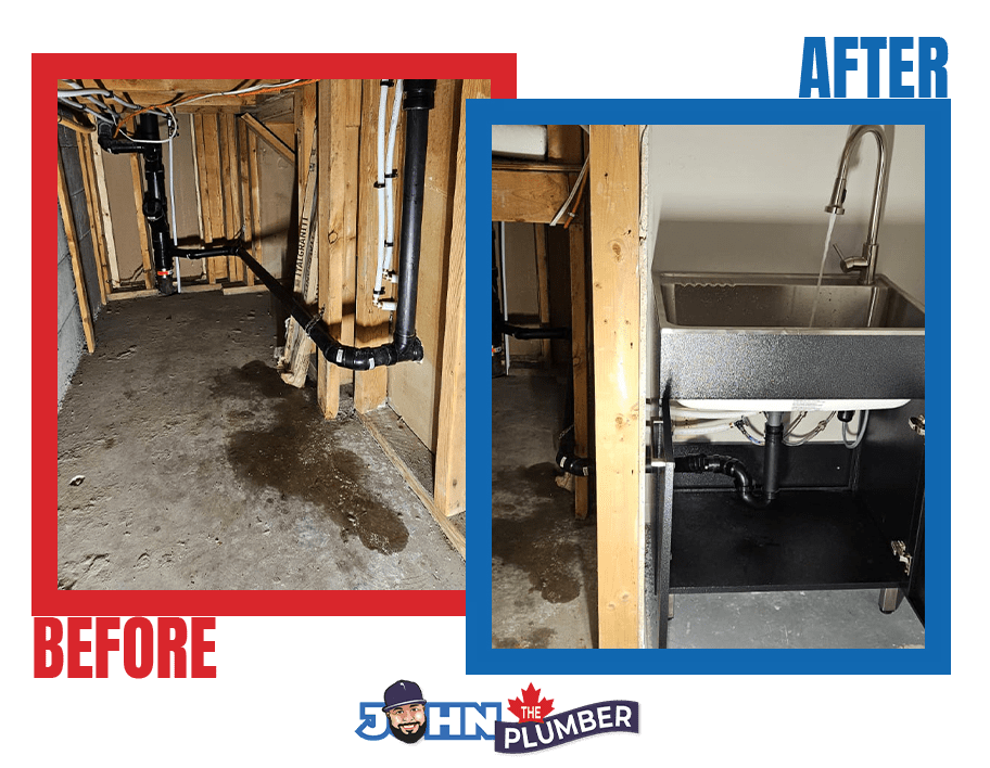 Laundry and utility faucet installation in Vaughan