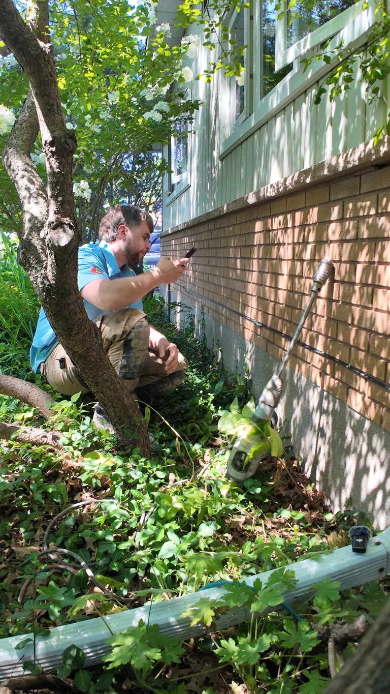 Plumbing inspection in an older Ottawa home