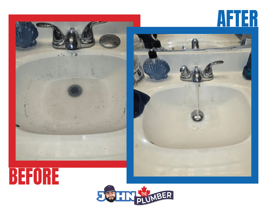 Clogged bathroom sink drain cleaning in York