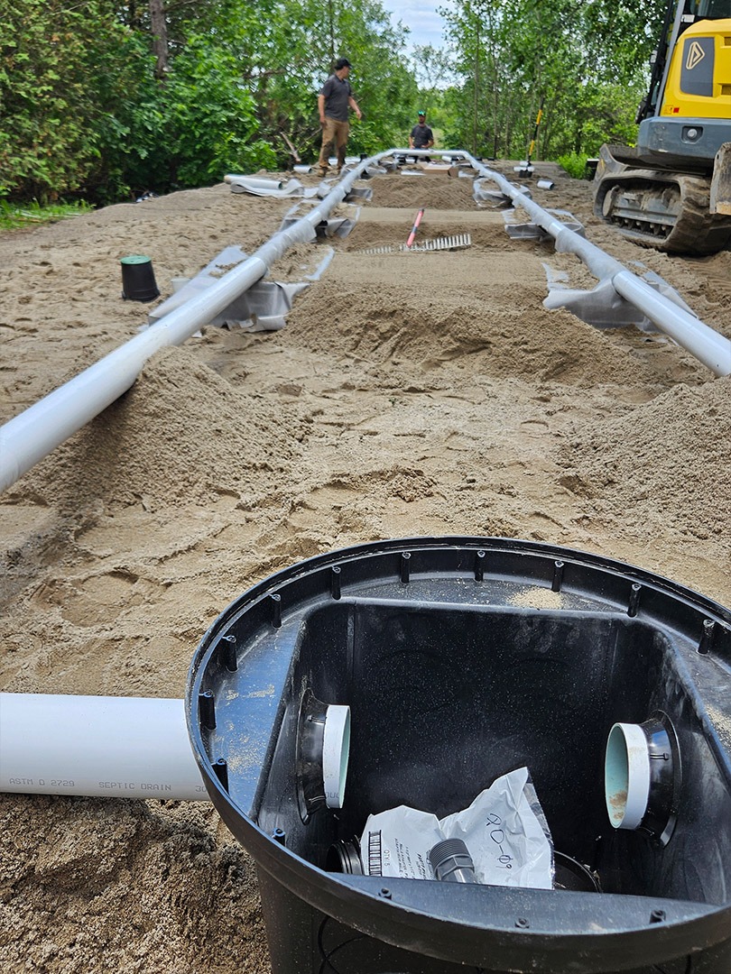 Septic field repair work in Ottawa