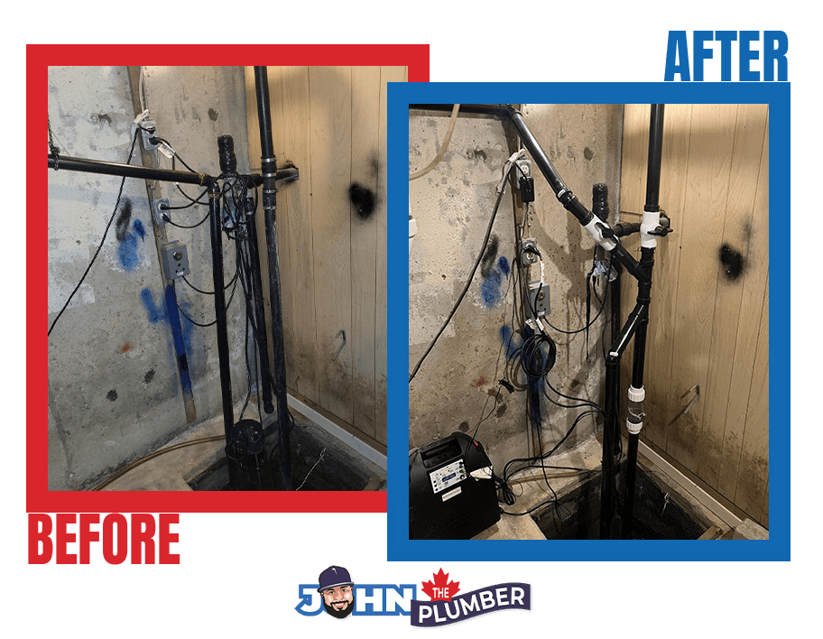 Sump pump repair and battery backup installation in Ottawa