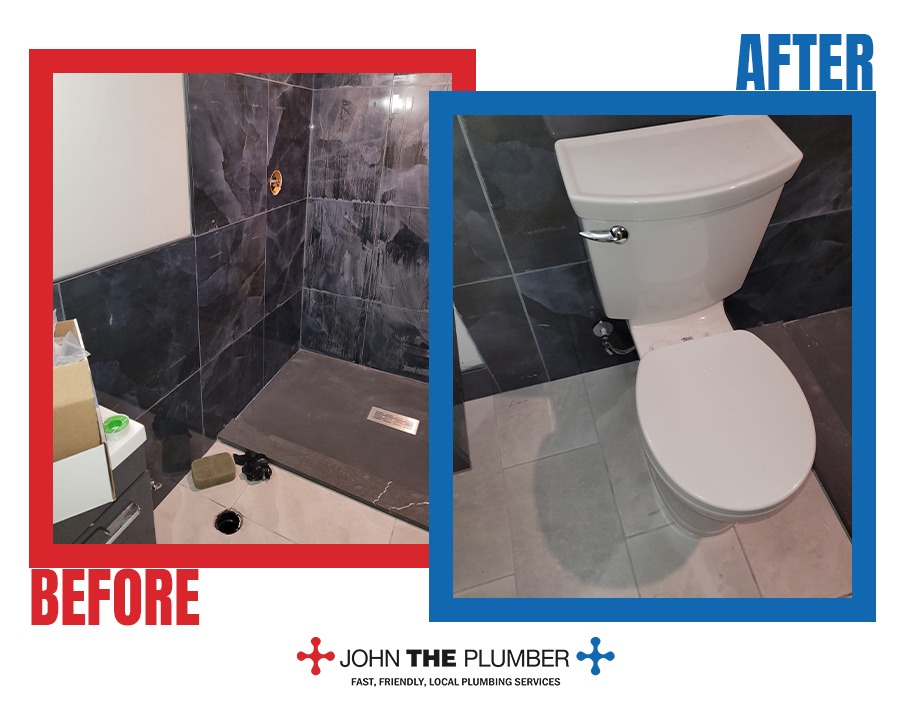 toilet installation bells corners