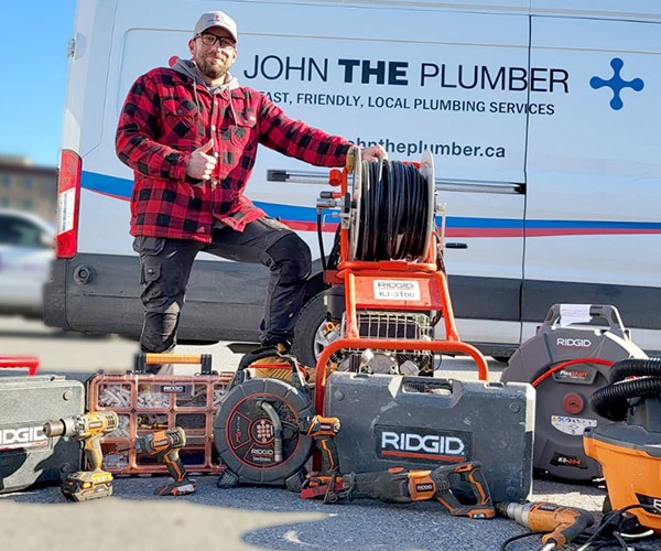 Call John The Plumber and schedule a drain cleaning service today!