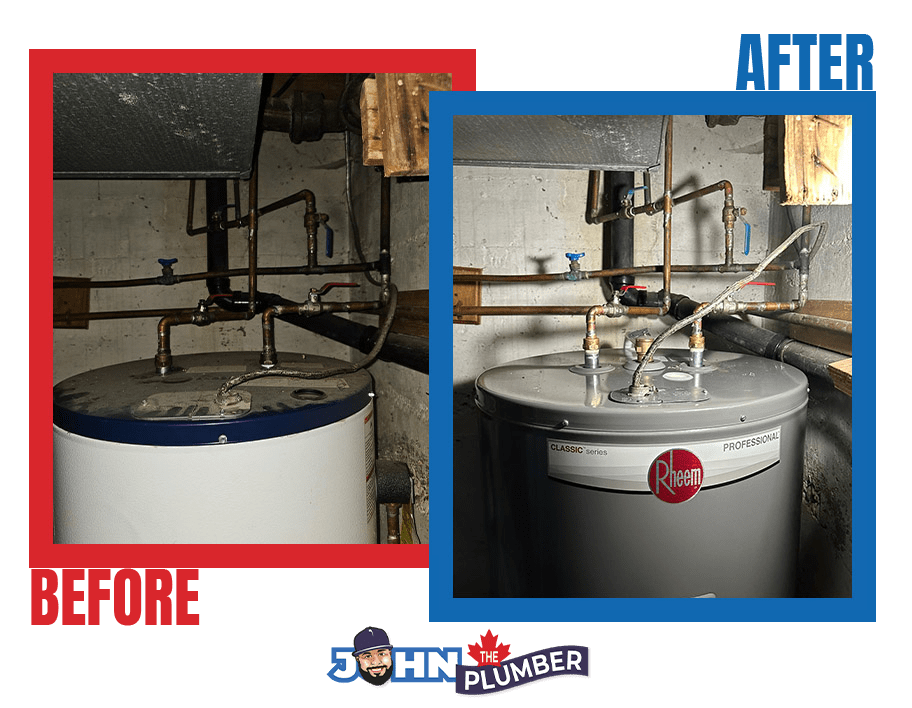 rheem water heater installation