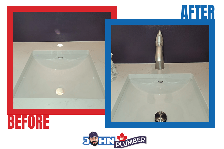 before and after bathroom faucet installation in ottawa west