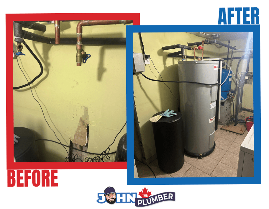 Hot Water Tank Installation in Cooksville