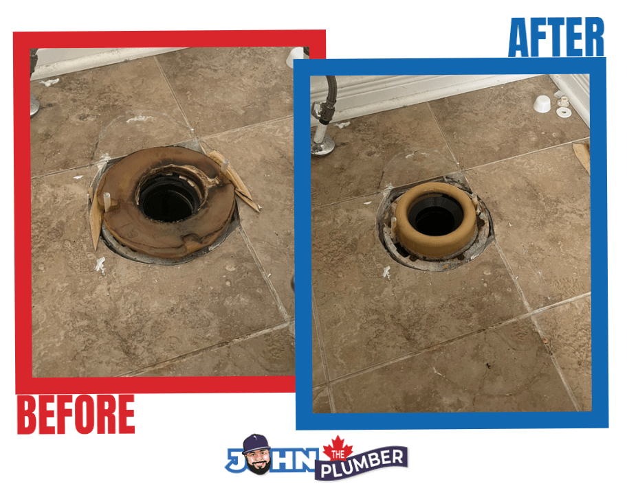 Toilet Flange Replacement near Caledonia & Lawrence