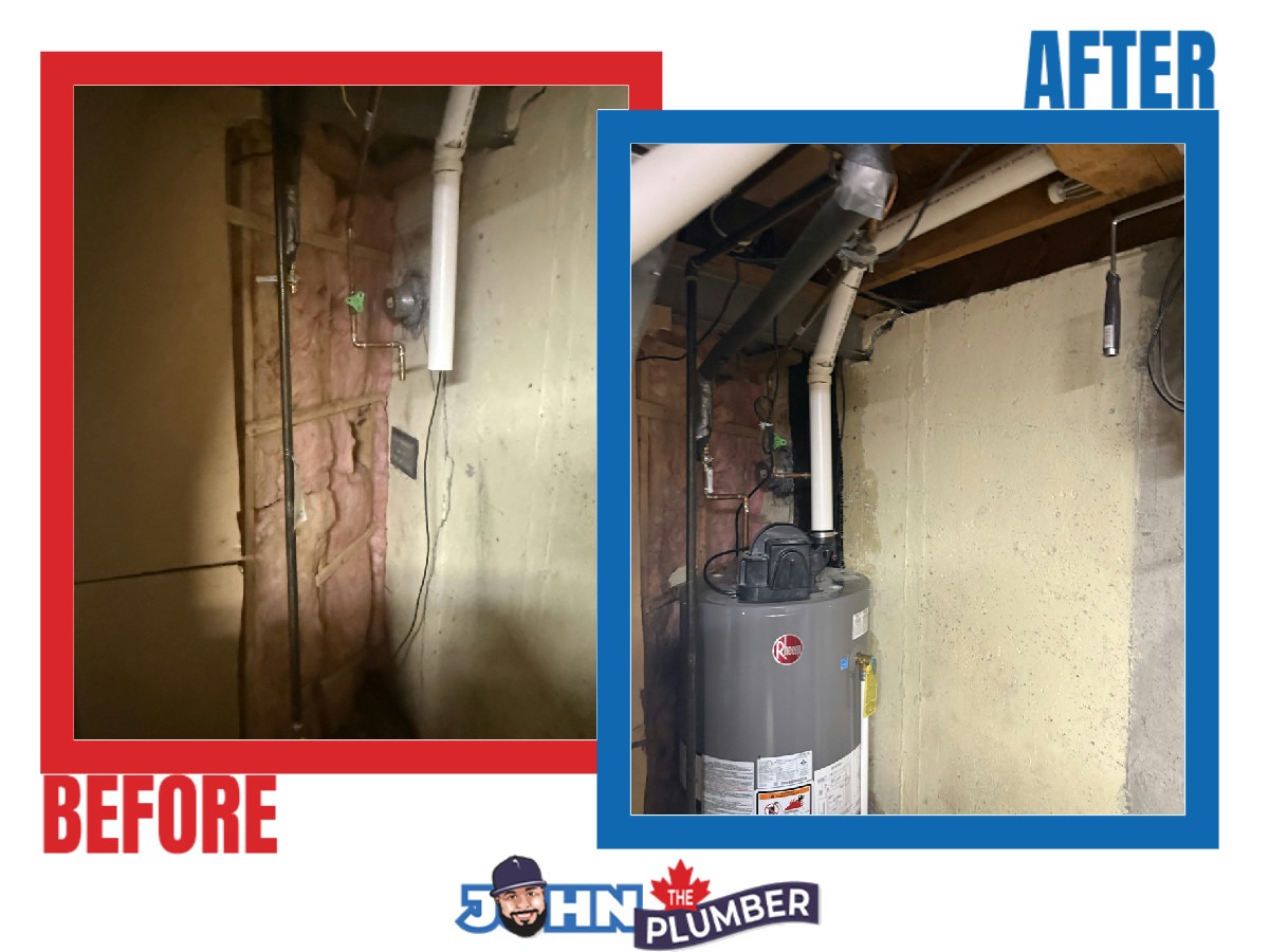 Power Vent Water Heater Reinstallation in Nepean, Ontario,
