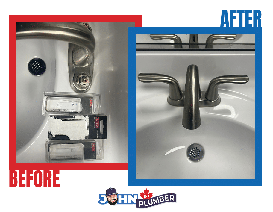 Bathroom faucet installation in Niagara Falls