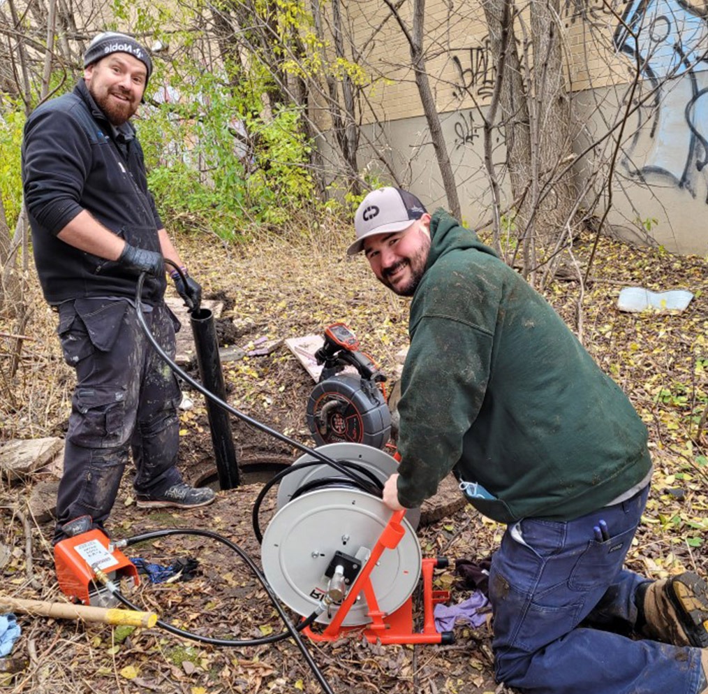 Hydro jetting equipment used for drain cleaning in Hamilton