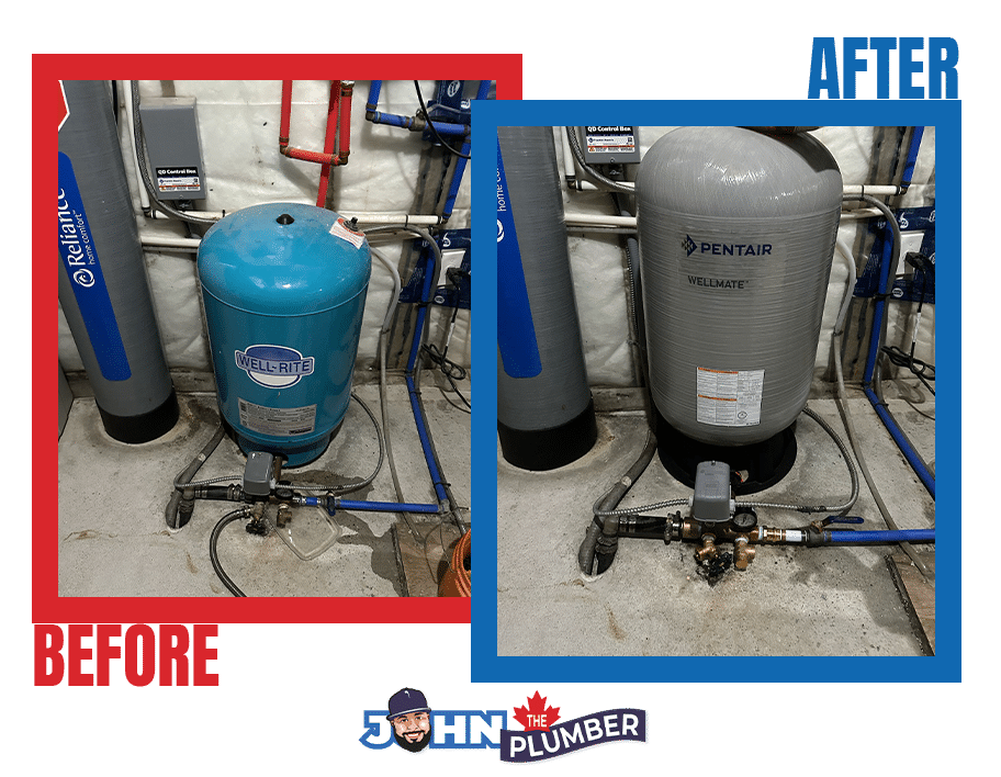 Pressure tank replacement project
