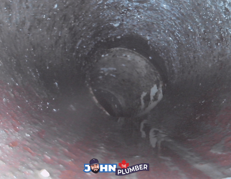 Sewer camera inspection for a home buyer in Dundas Ontario