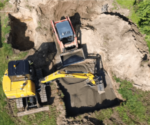 dumping filter media sand (6)