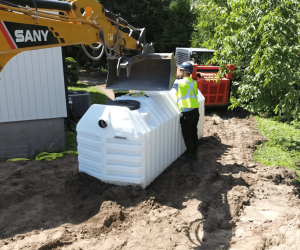 excavator & new septic tank (3)